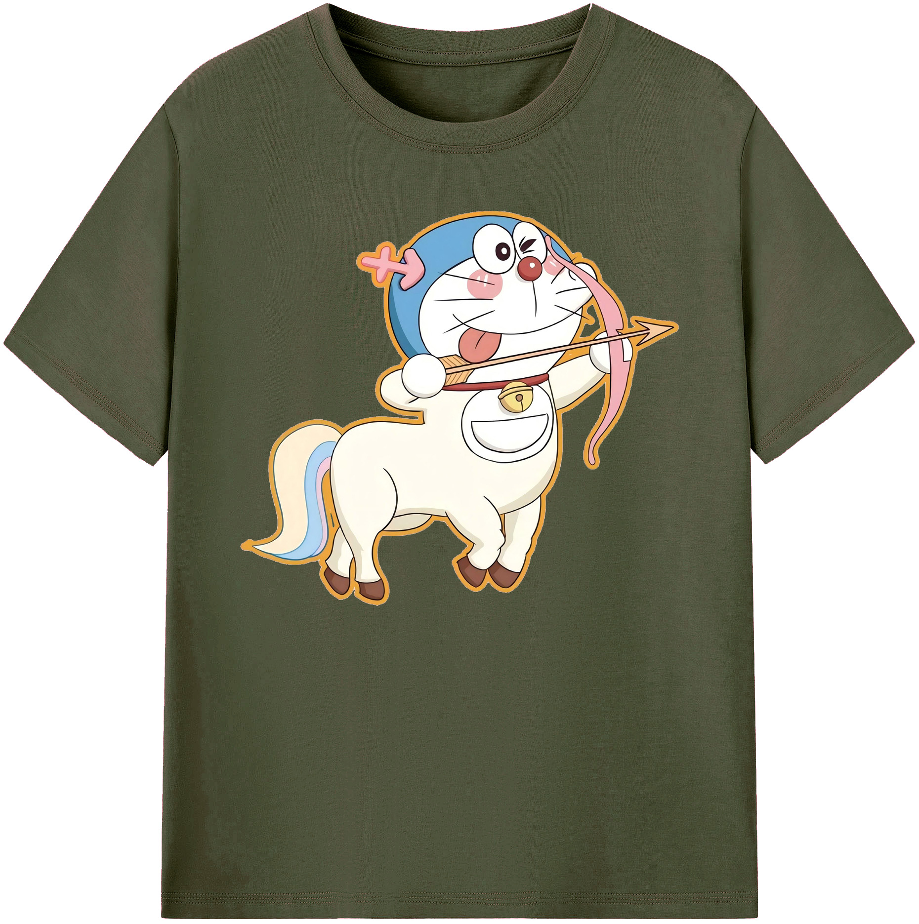 （画像用） ドラえもん Doraemon 綿100％ メンズ半袖Tシャツ｜肌触りやわらか＆通気性